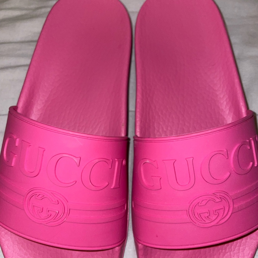 Original Pink Gucci slides